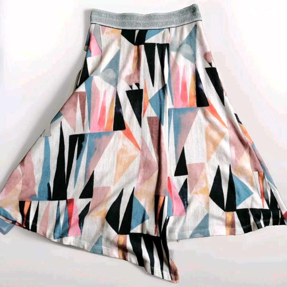 Anthropologie Vanessa Virginia Asymmetrical Midi Skirt, Size S - Picture 3 of 10
